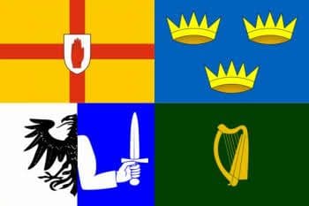 Ireland 4 Provinces Large Flag - 3' x 2'.
