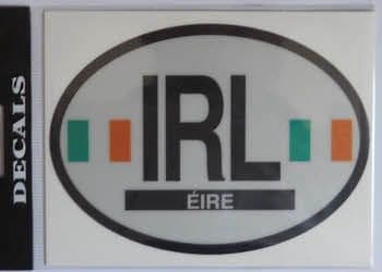 Ireland Country Flag Oval Decal.