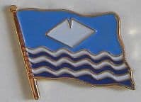 Isle of Wight County Flag Enamel Pin Badge
