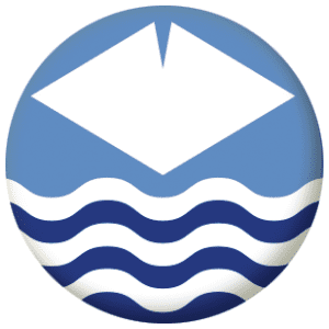 Isle of Wight County Flag 58mm Mirror Keyring