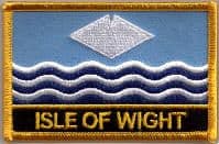 Isle of Wight Embroidered Flag Patch, style 09.