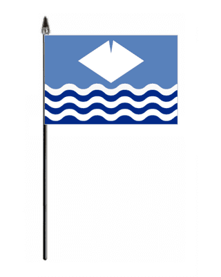 Isle of Wight Hand Flag - Small.