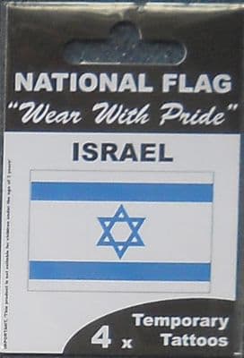 Israel Country Flag Tattoos.