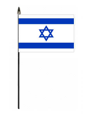 Israel Country Hand Flag - Small.