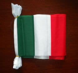 Italy Bunting, rectangular, 9 metre.