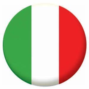 Italy Country Flag 58mm Mirror Keyring