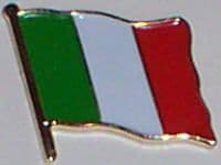 Italy Country Flag Enamel Pin Badge