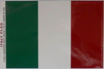 Italy Country Flag Rectangular Decal.