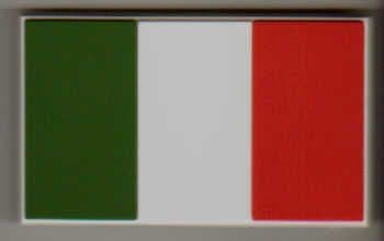 Italy Country Flag Soft PVC Fridge Magnet.