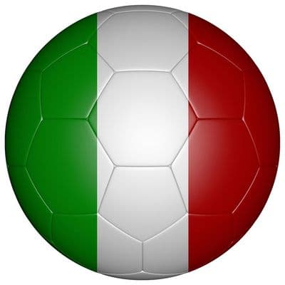 Italy Football Flag 25mm Button Badge