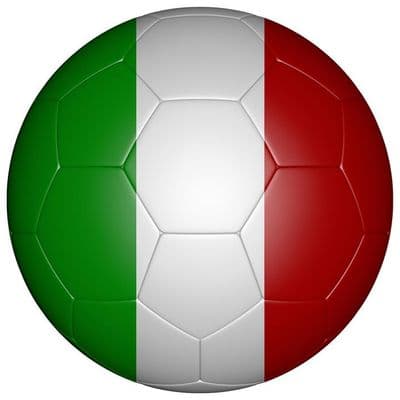 Italy Football Flag 25mm Flat Back