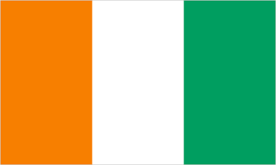 Ivory Coast Boat / Courtesy Country Flag.