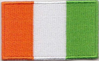 Ivory Coast Embroidered Flag Patch, style 04