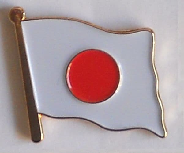 Japan Country Flag Enamel Pin Badge