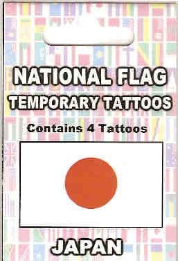 Japan Country Flag Tattoos.