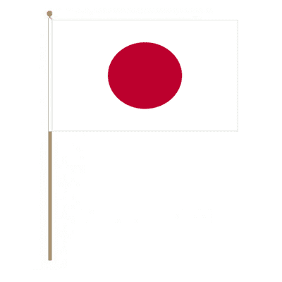 Japan Country Hand Flag - Large.