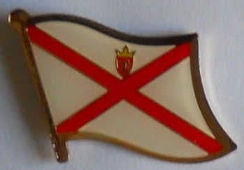 Jersey Flag Enamel Pin Badge