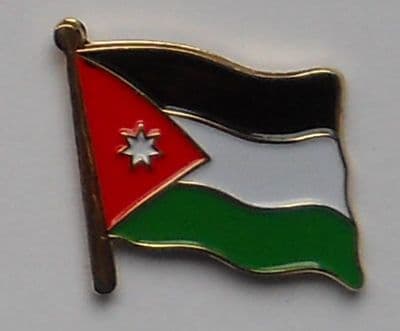 Jordan Country Flag Enamel Pin Badge