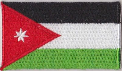 Jordan Embroidered Flag Patch, style 04.