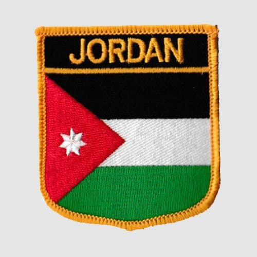 Jordan Embroidered Flag Patch, style 07.