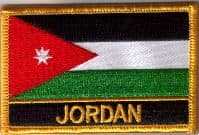 Jordan Embroidered Flag Patch, style 09.