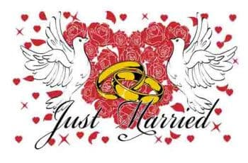 Buy Just Married Flags At A Fantastic Price