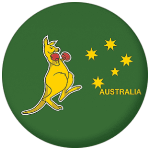 Kangaroo 25mm Pin Button Badge