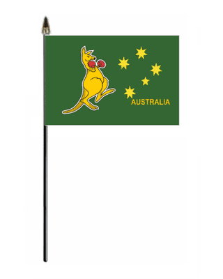 Kangaroo Hand Flag - Small.