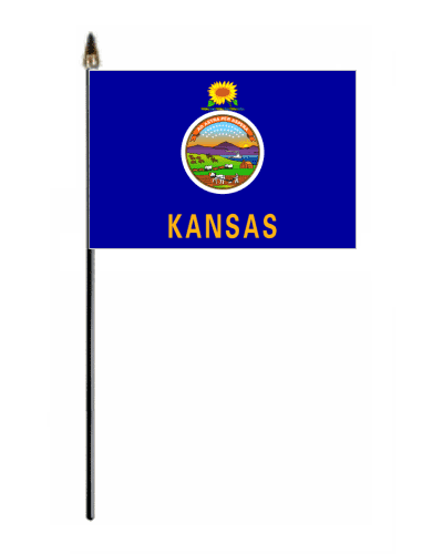 Kansas Hand Flag - Small.