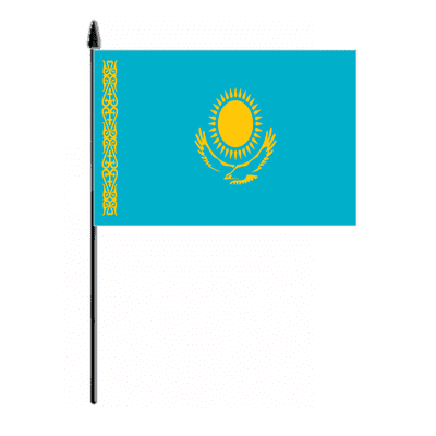 Kazakhstan Country Hand Flag - Medium