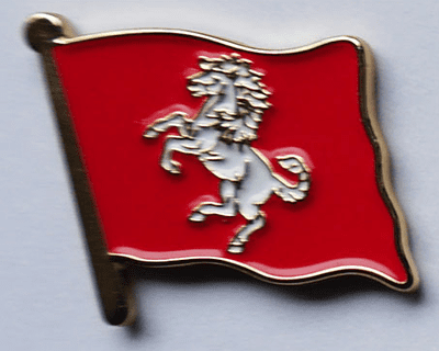 Kent County Flag Enamel Pin Badge