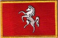 Kent Embroidered Flag Patch, style 08.