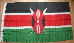 Kenya Large Country Flag - 3' x 2'.