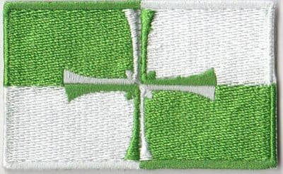 Kirkcudbrightshire Embroidered Flag Patch, style 04