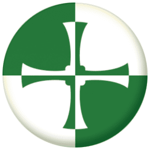 Kirkcudbrightshire Flag 25mm Button Badge