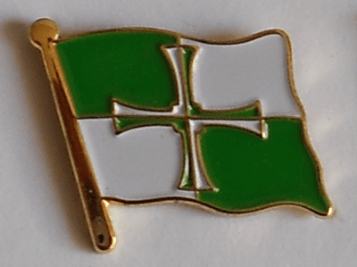 Kirkcudbrightshire Flag Enamel Pin Badge