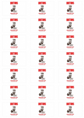 Kitchener WW1 Stickers - 21 per sheet