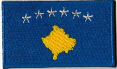 Kosovo Embroidered Flag Patch, style 04
