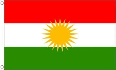Kurdistan Large Country Flag - 5' x 3'