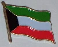 Kuwait Country Flag Enamel Pin Badge