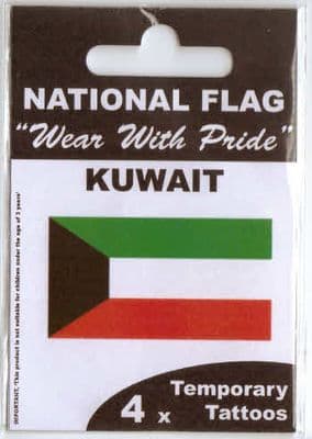 Kuwait Country Flag Tattoos.