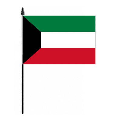 Kuwait Country Hand Flag - Medium.