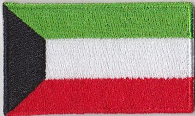 Kuwait Embroidered Flag Patch, style 04