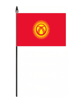 Kyrgyzstan Country Hand Flag - Small.