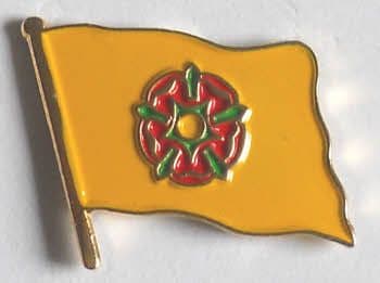 Lancashire County Flag Enamel Pin Badge