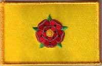 Lancashire Embroidered Flag Patch, style 08.