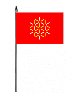 Languedoc-Roussillon Hand Flag - Small.