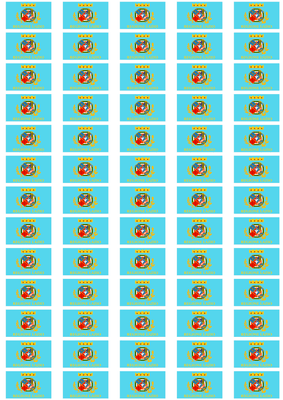 Lazio Flag Stickers - 65 per sheet