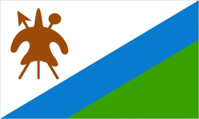 Lesotho 1987-2006 Large Country Flag - 5' x 3'.
