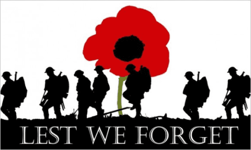Lest We Forget Army Large Flag - 3' x 2'